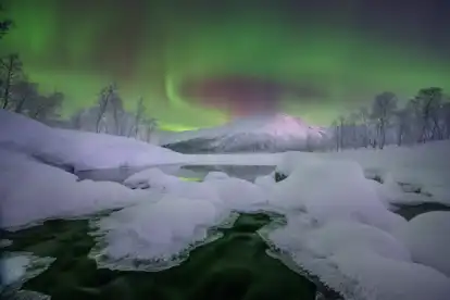 Emerald rivers of the Arctic Region
