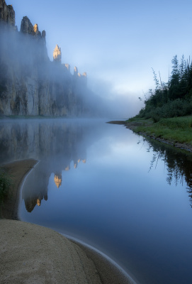 Misty Castles of the Blue River